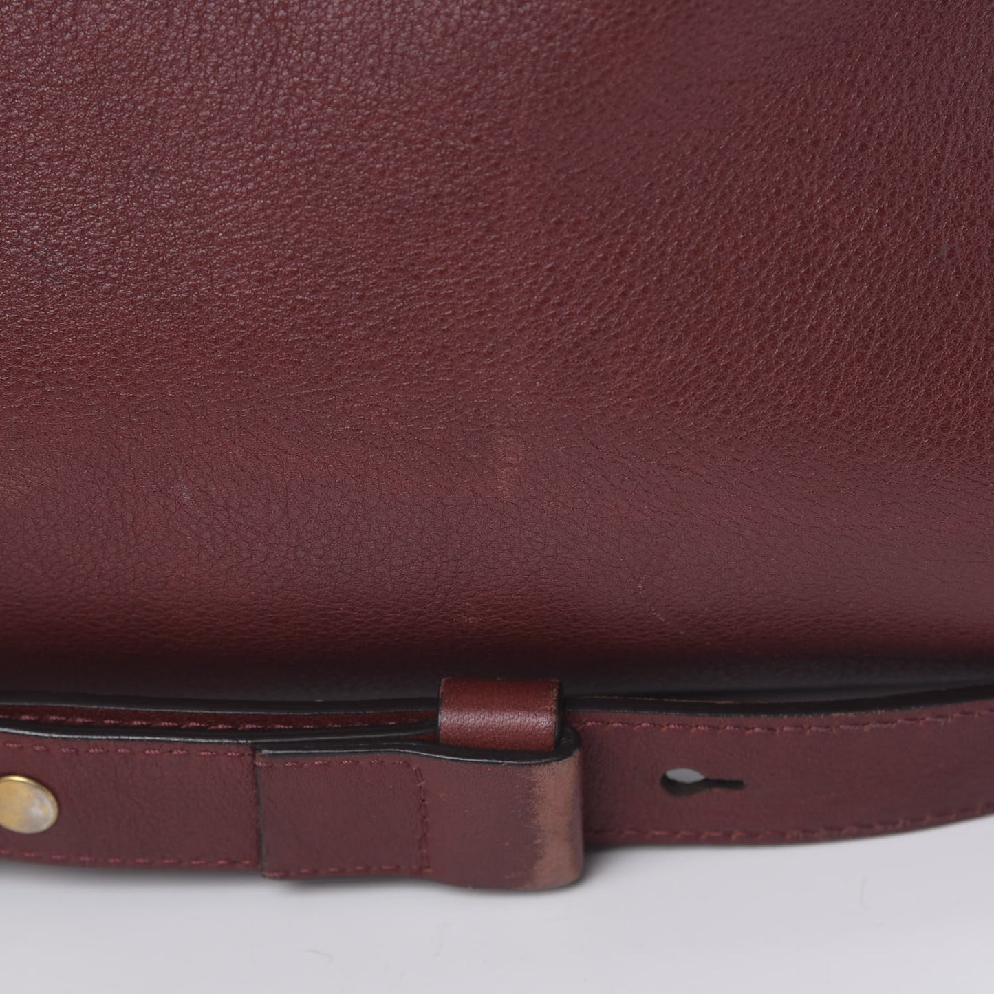 Grained Calfskin Suede Satchel Red