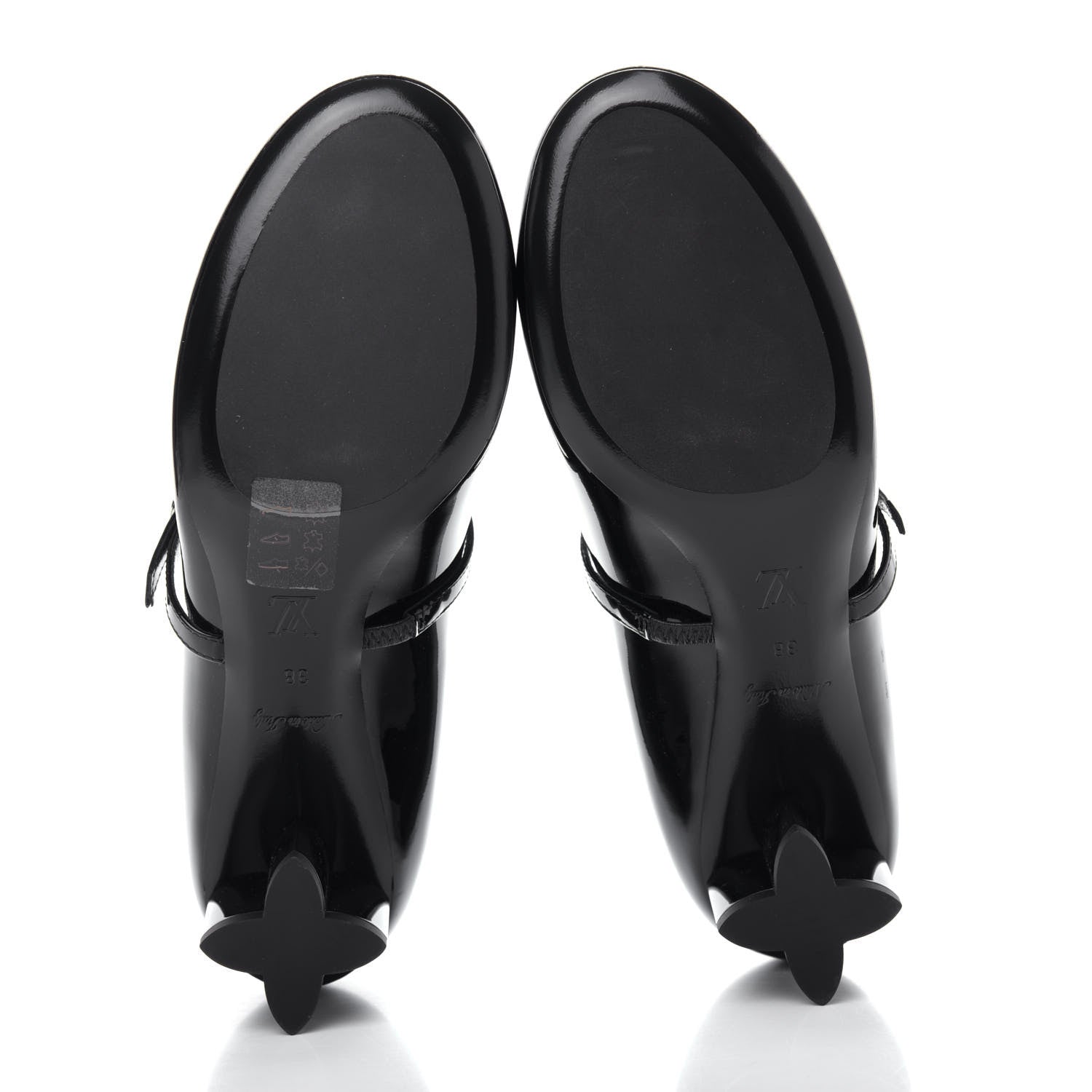 Louis Vuitton Patent Uniformes Silhouette 40mm Pumps 38 Black 6 of 11