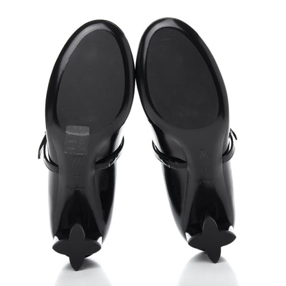 Louis Vuitton Patent Uniformes Silhouette 40mm Pumps 38 Black 6 of 11