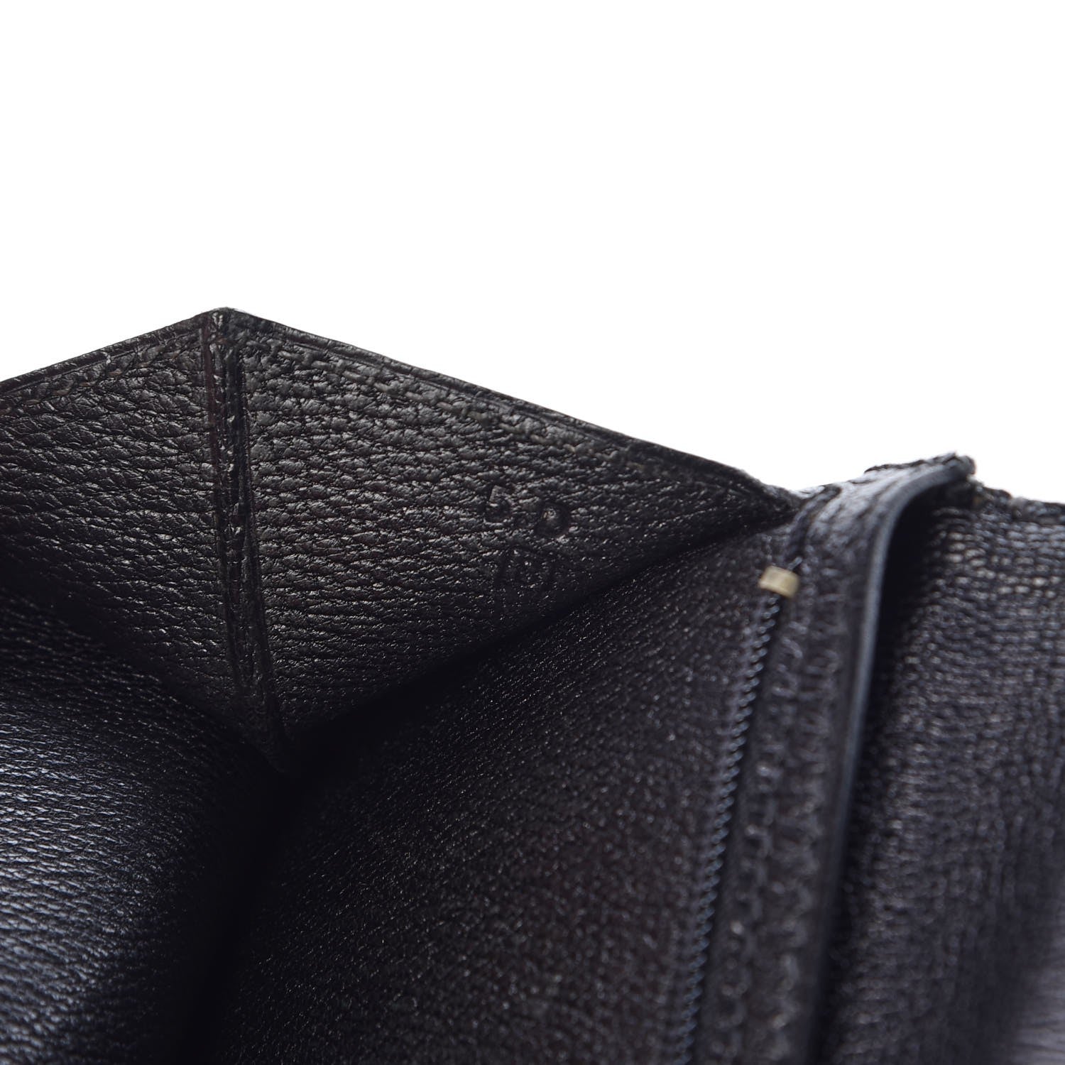 Hermes Lizard Bearn Gusset Wallet Black 7 of 8