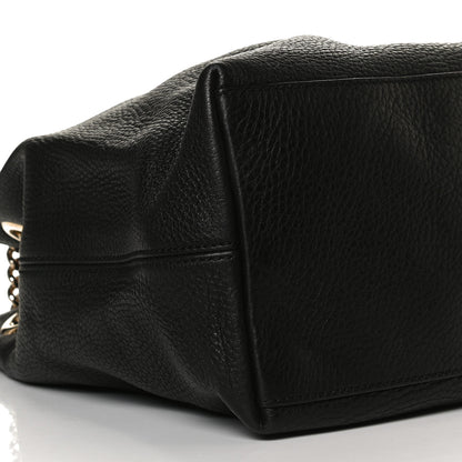 Gucci Pebbled Calfskin Medium Soho Chain Shoulder Bag Black 10 of 18