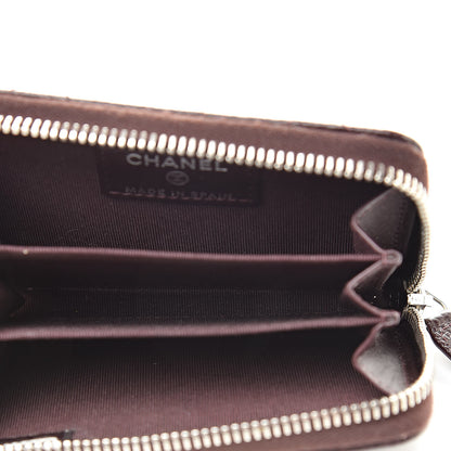 Chanel Caviar Quilted Zip Coin Purse Burgundy 5 of 8