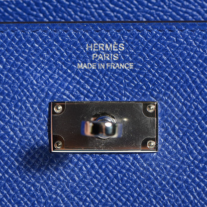 Hermes Epsom Kelly Longue Wallet Bleu Electrique 12 of 13