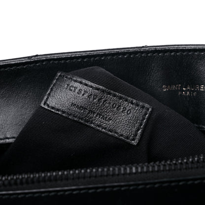 Saint Laurent Calfskin Y Quilted Monogram Medium Loulou Chain Satchel Black 8 of 15