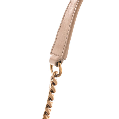 Saint Laurent Calfskin Y Quilted Monogram Medium Loulou Chain Satchel Dark Beige 12 of 14
