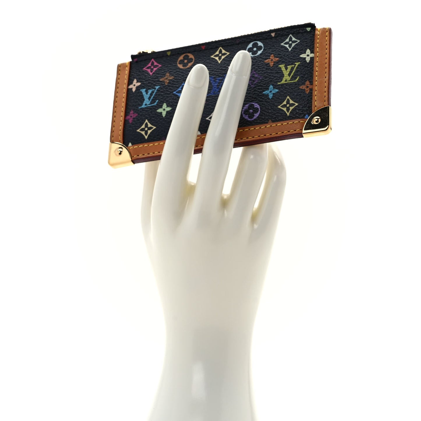 Monogram Multicolor Key Pouch Black