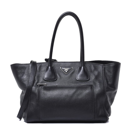 Prada Vitello Phenix Shopping Tote Black 1 of 10