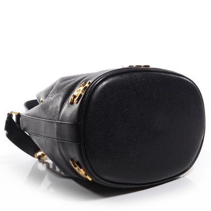 Chanel Caviar CC Drawstring Shoulder Bag Black 4 of 8