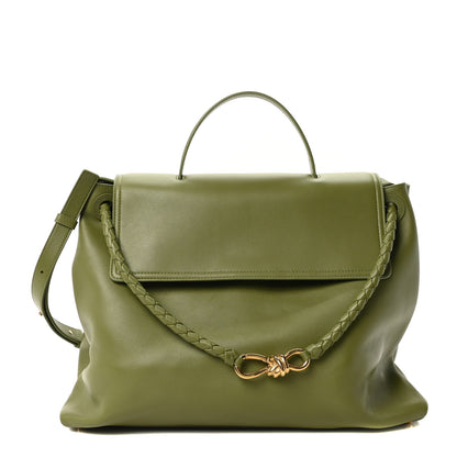 Bottega Veneta Silky Calfskin Large Ciao Ciao Matcha 1 of 10