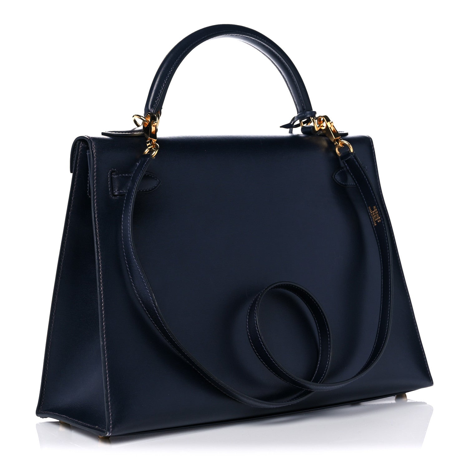 Hermes Box Kelly Sellier 32 Bleu Marine 3 of 34