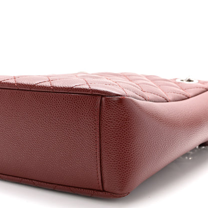 Chanel Caviar Quilted Petit Shopping Tote PST Burgundy 9 of 9
