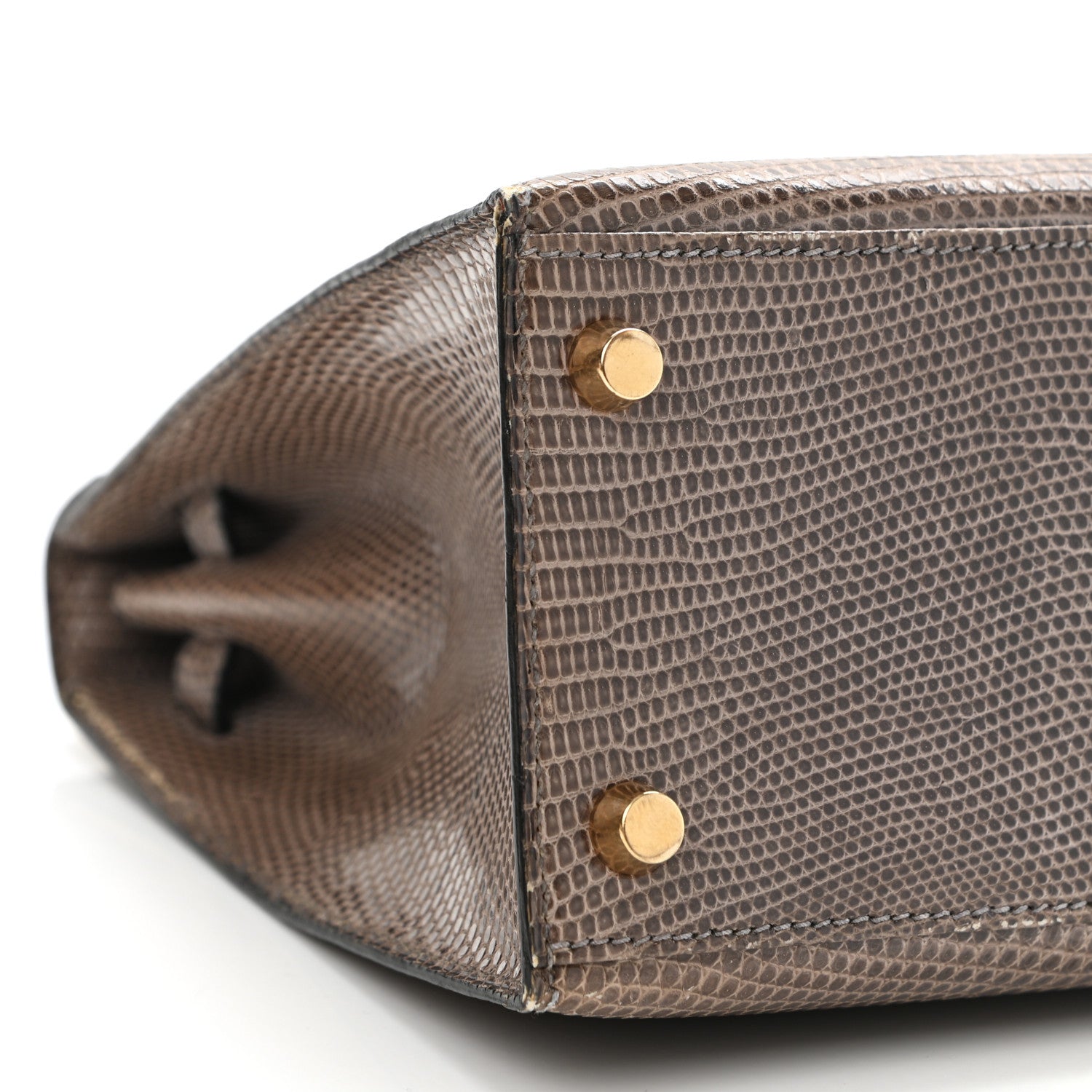 Hermes Lizard Niloticus Kelly Sellier 25 Gris Fonce 9 of 21