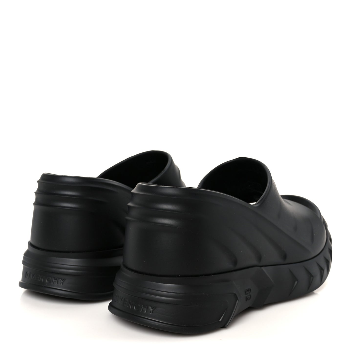 Rubber Marshmallow Wedge Sandals 37 Black