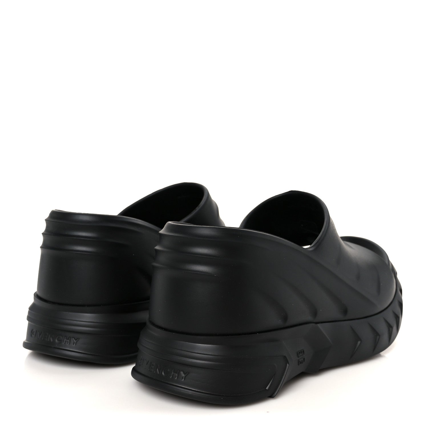 Givenchy Rubber Marshmallow Wedge Sandals 37 Black 5 of 10