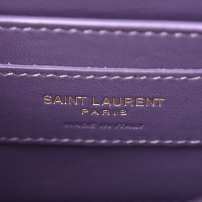 Saint Laurent Calfskin Snakeskin Small Monogram Sunset Purple 6 of 11