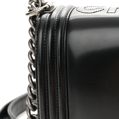 Chanel Glazed Calfskin Medium Boy Flap Black 16 of 17