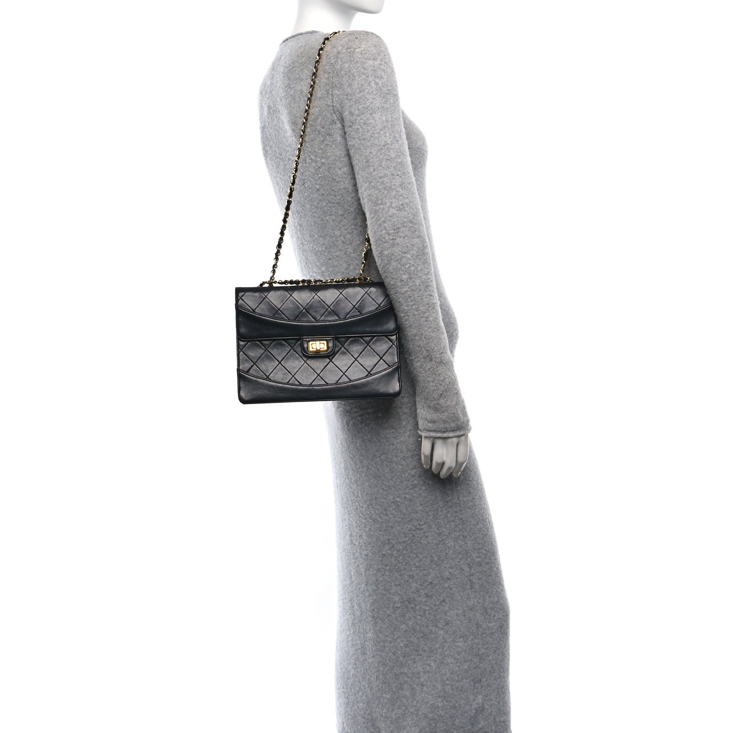 Chanel Lambskin Quilted Medium Mademoiselle Single Flap Black 2 of 10