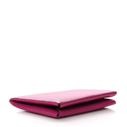 Hermes Chevre Mysore Calvi Card Case Rose Pourpre 4 of 8