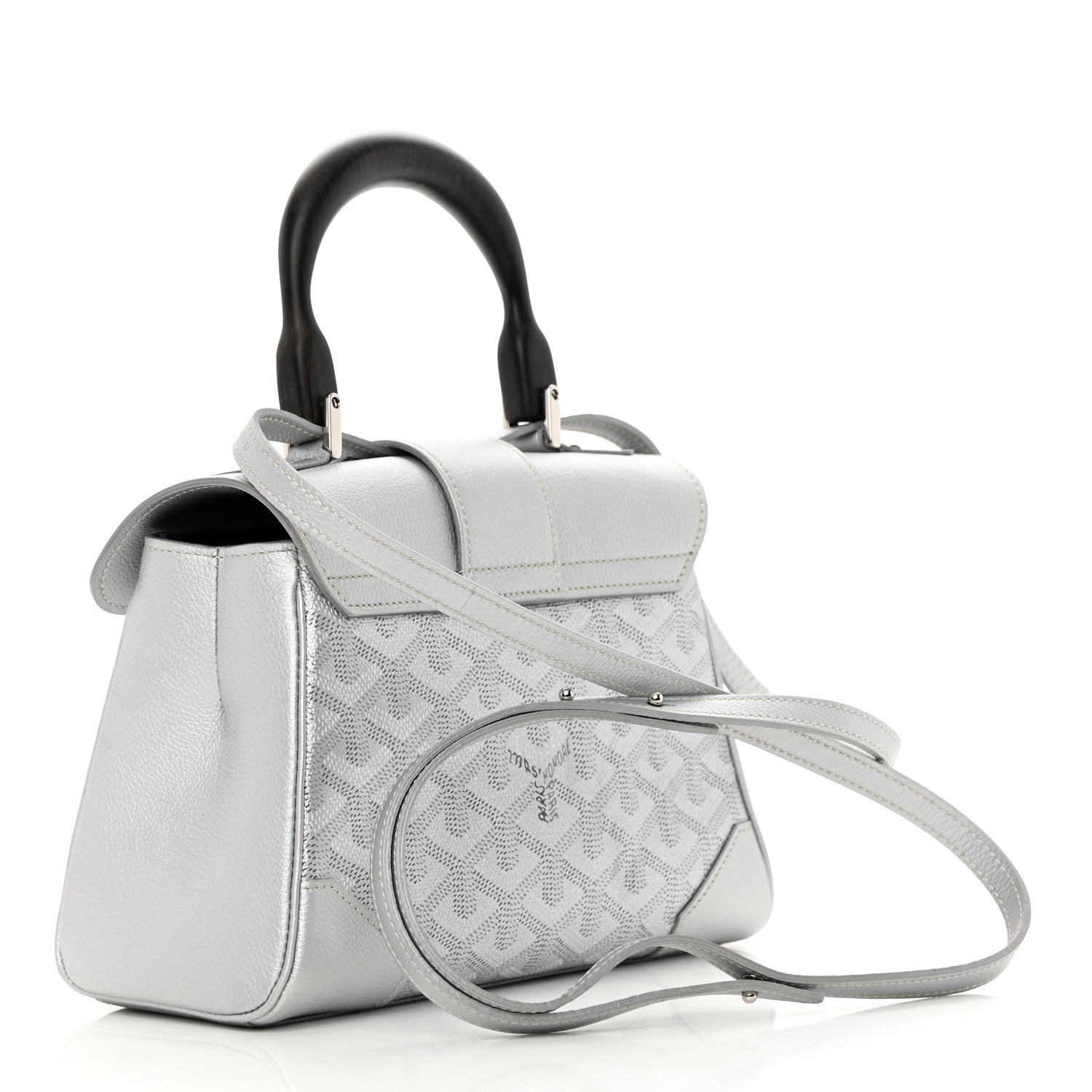 Goyard Goyardine Precious Metals Mini Saigon Silver 3 of 11