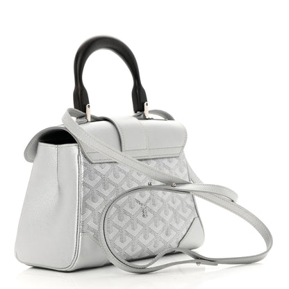 Goyard Goyardine Precious Metals Mini Saigon Silver 3 of 11