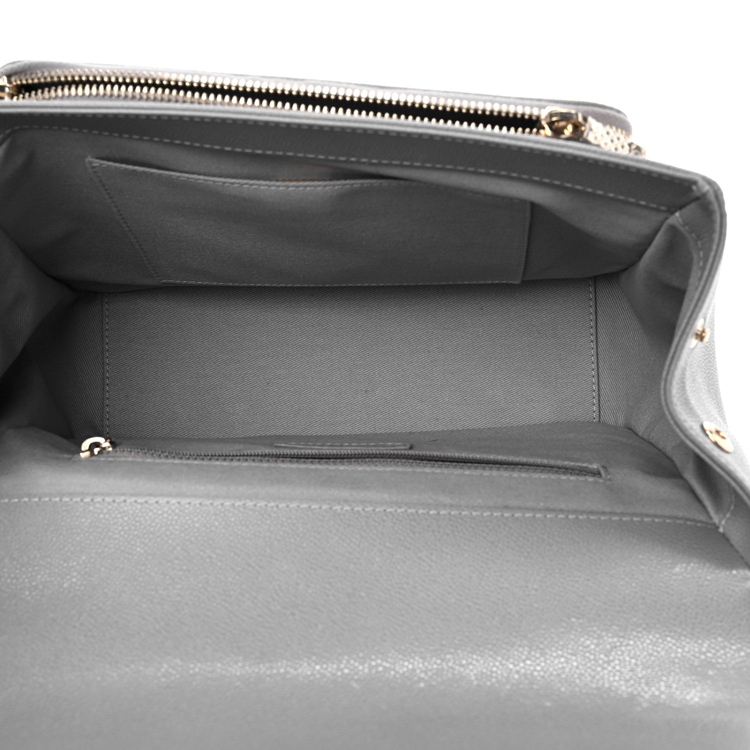 Chanel Caviar Quilted Large Business Affinity Flap Grey 5 of 12