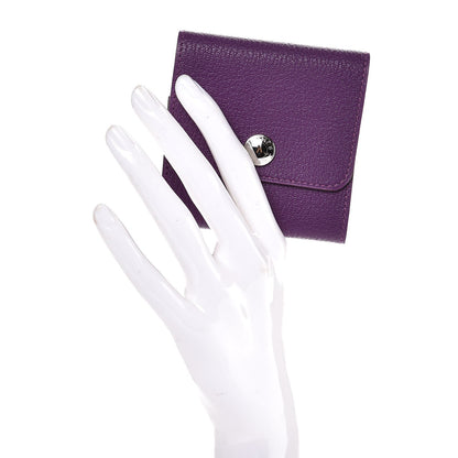 Hermes Chevre Post It Notepad Holder GM Violet 2 of 7