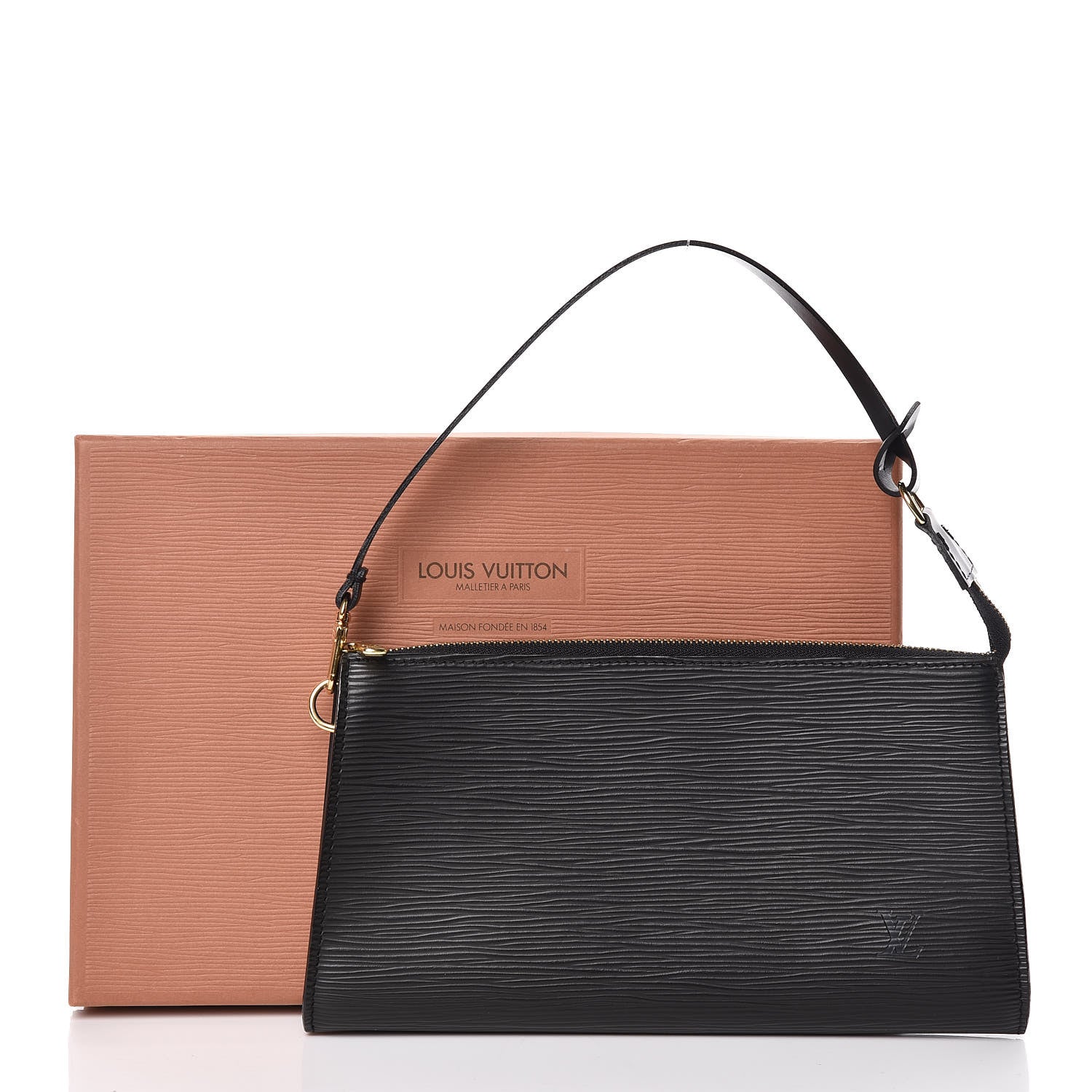 Louis Vuitton Epi Pochette Accessories 24 Black 7 of 7