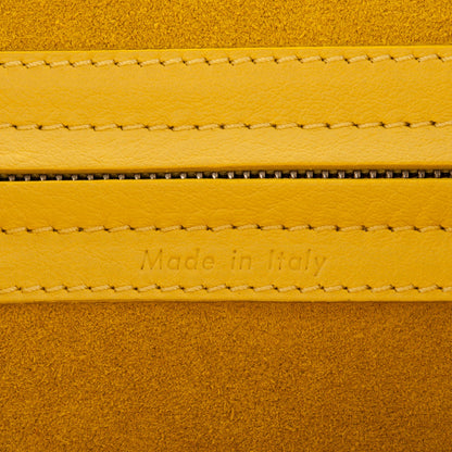 Celine Supple Calfskin Medium Phantom Luggage Sun Yellow 6 of 7