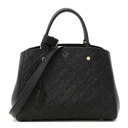 Louis Vuitton Empreinte Montaigne MM Black 1 of 12