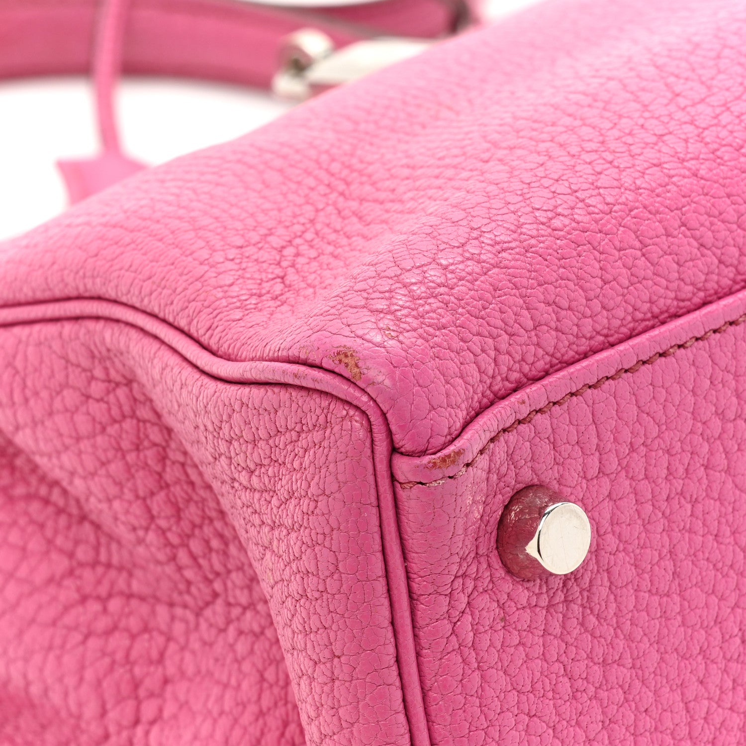 Hermes Chevre de Coromandel Kelly Retourne 32 Fuchsia 9 of 14