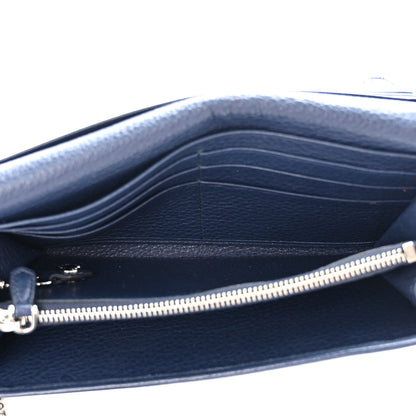 Prada Vitello Phenix Continental Flap Wallet Baltico 5 of 8