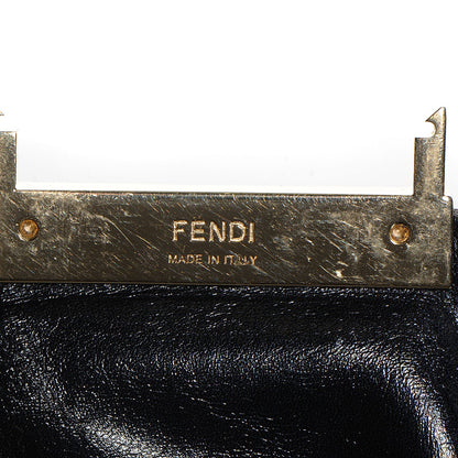 Fendi Vitello Acqua Maxi Baguette Shoulder Bag Black 7 of 10