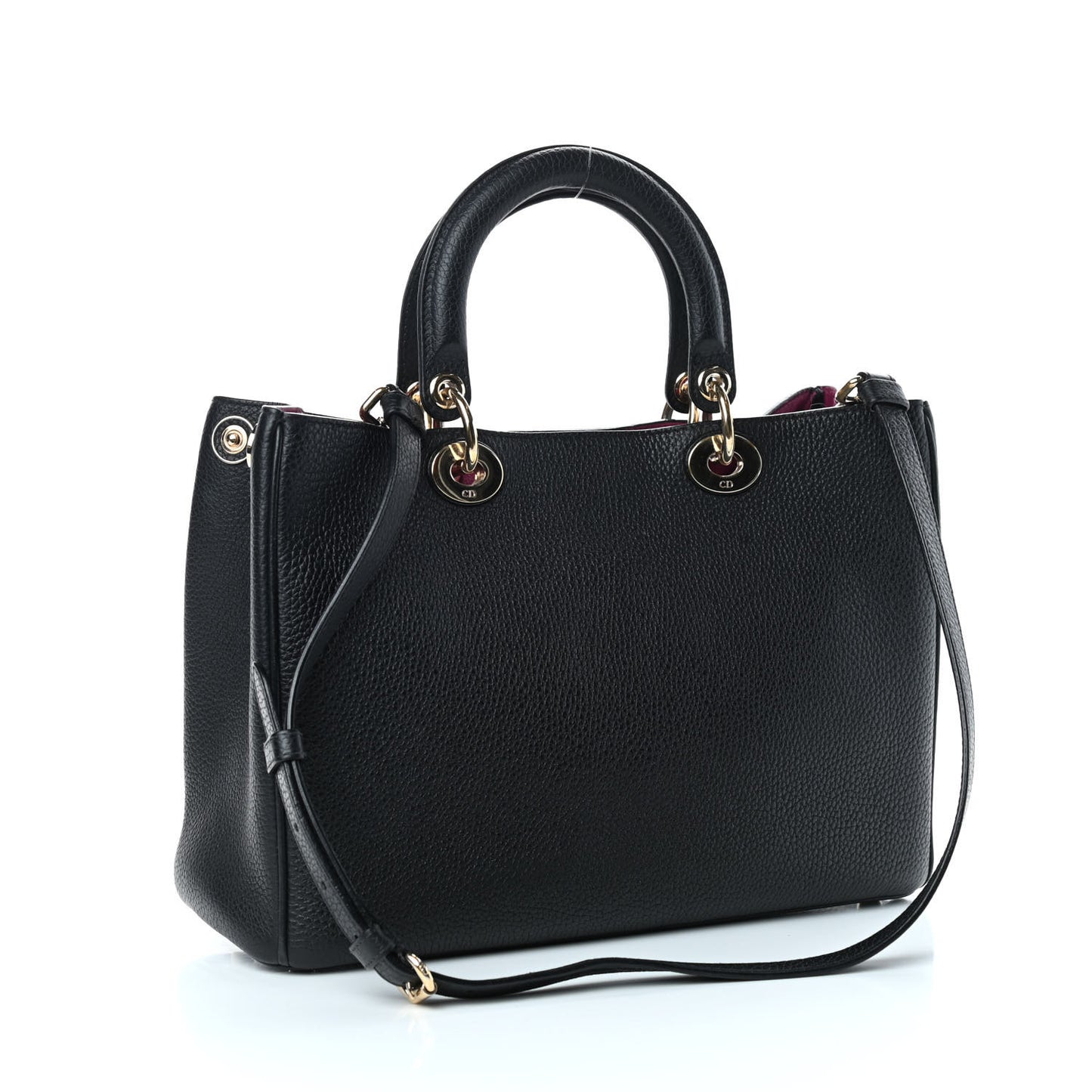 Bullcalf Medium Diorissimo Tote Black Rose Indien