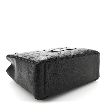 Chanel Caviar Quilted Petit Shopping Tote PST Black 4 of 10