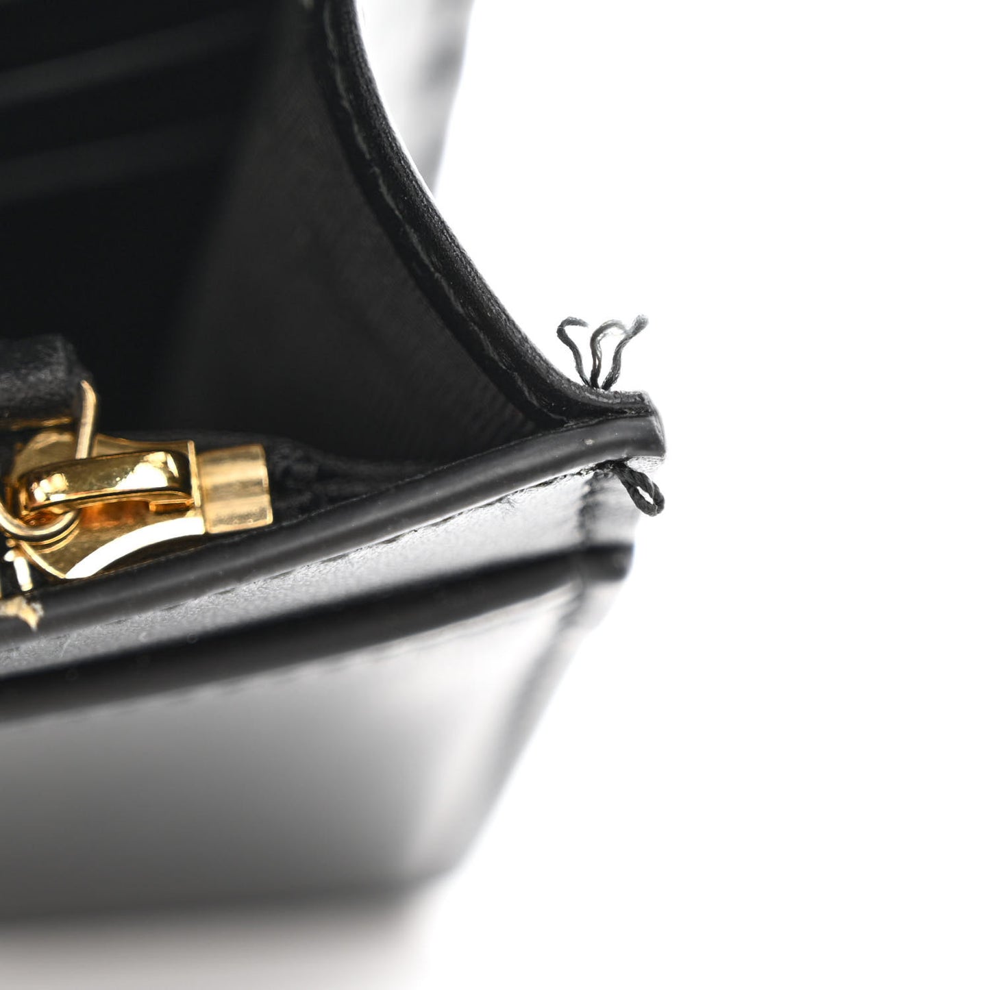 Calfskin GG Matelasse Chain Wallet Black