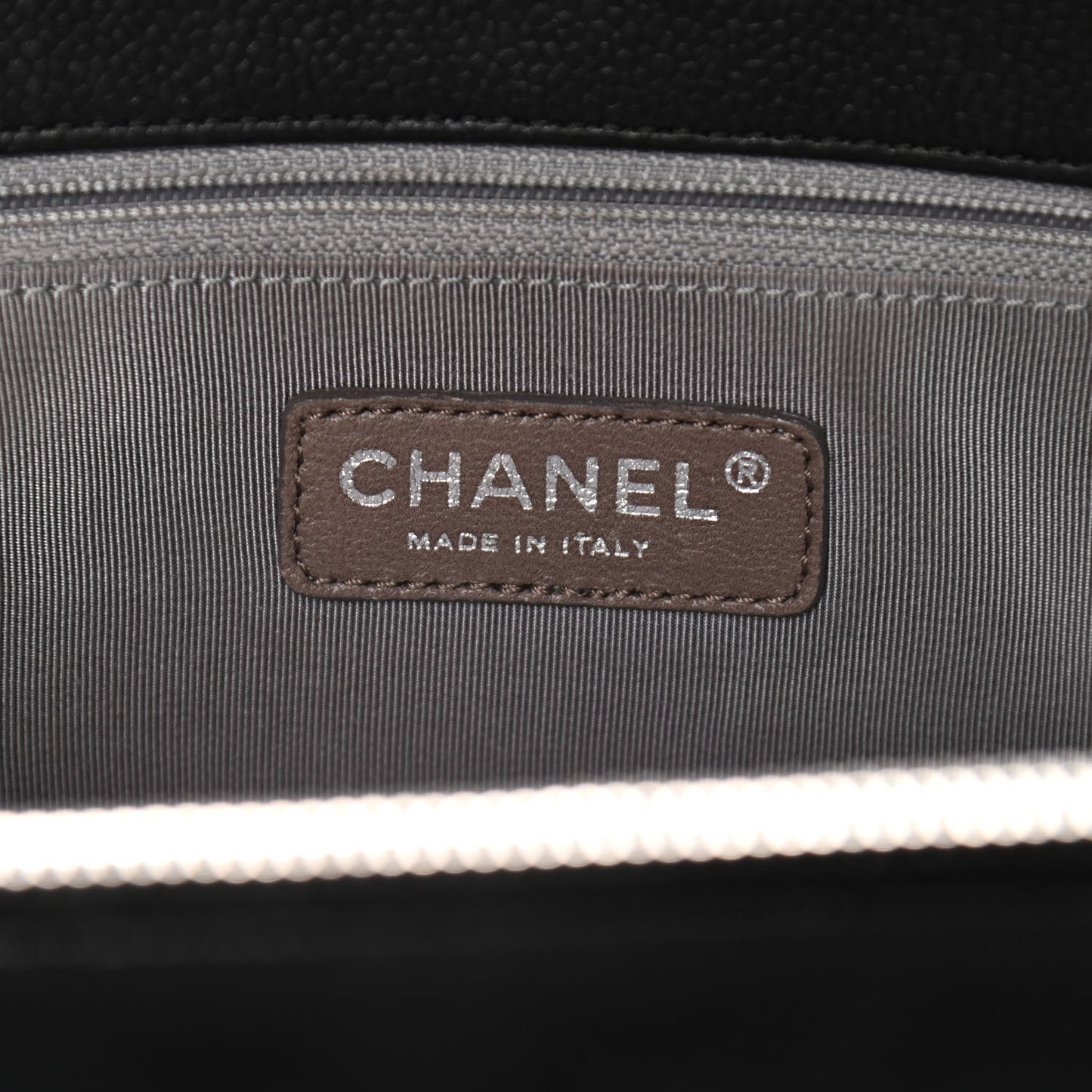 Soft Caviar Quilted CC Timeless Tote Black