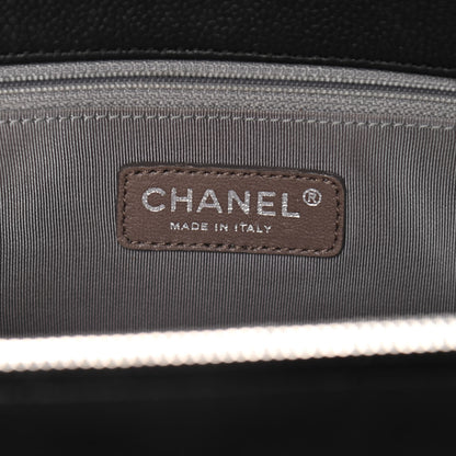 Chanel Soft Caviar Quilted CC Timeless Tote Black 7 of 11