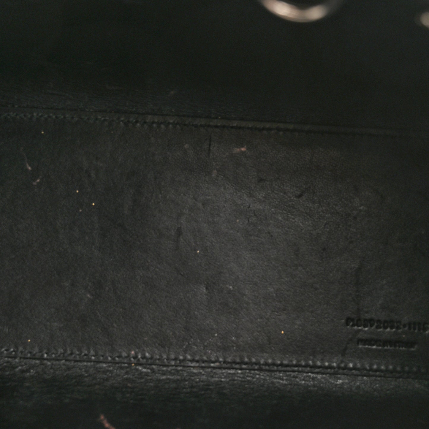 Calfskin Crocodile Embossed Nano Sac De Jour Black