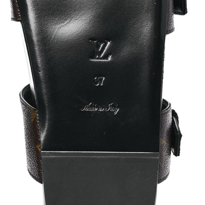 Louis Vuitton Monogram Bom Dia Mule Sandals 37 Black 6 of 8