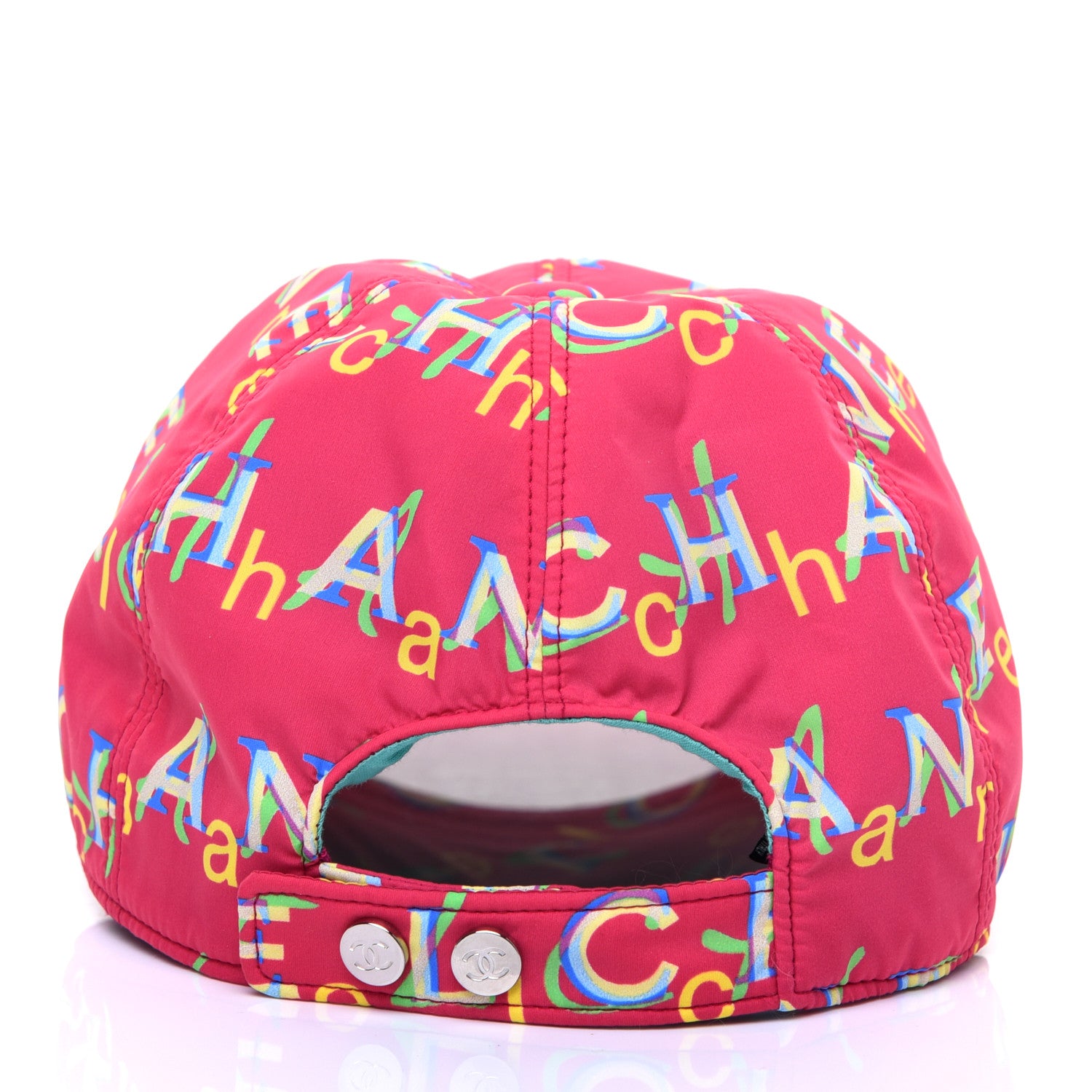 Chanel Nylon Logo Cap Hat Fuchsia 5 of 7