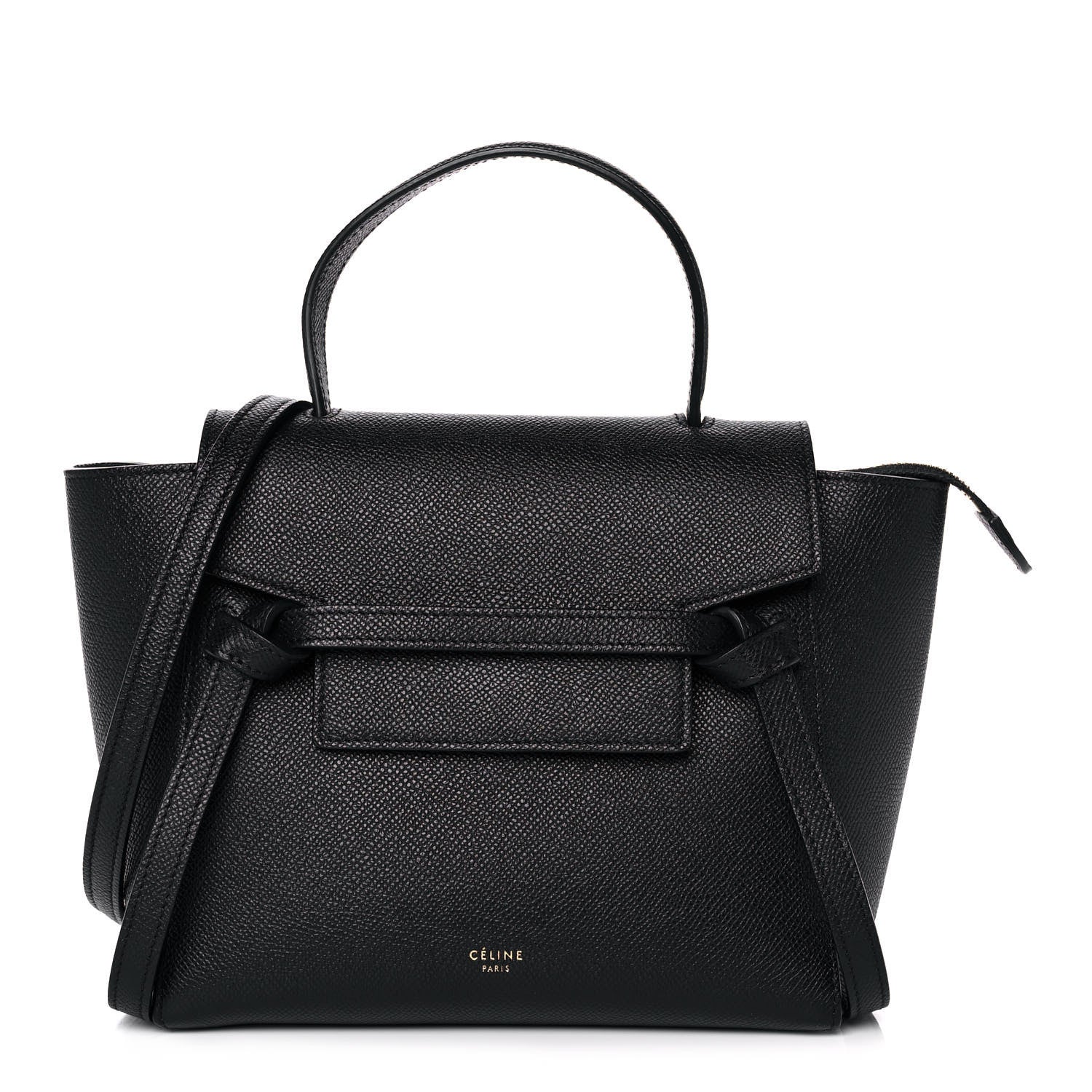 Celine Grained Calfskin Nano Belt Bag Black 1 of 12