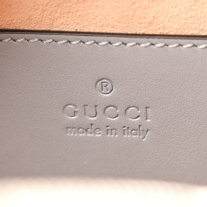 Gucci Calfskin Matelasse Aria Small GG Marmont Chain Shoulder Bag Deep Grey 6 of 10