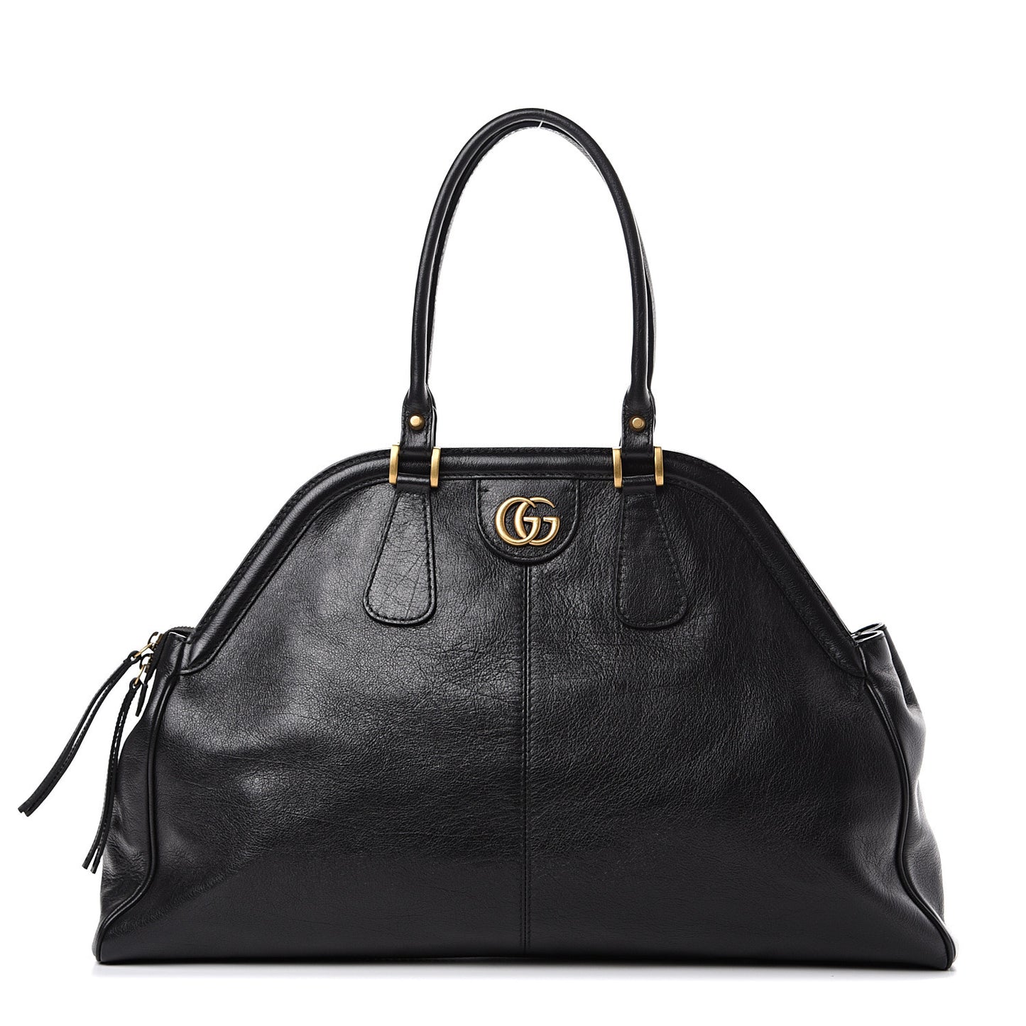 Calfskin Large Re(Belle) Top Handle Bag Black