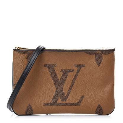 Louis Vuitton Reverse Monogram Giant Double Zip Pochette 1 of 11