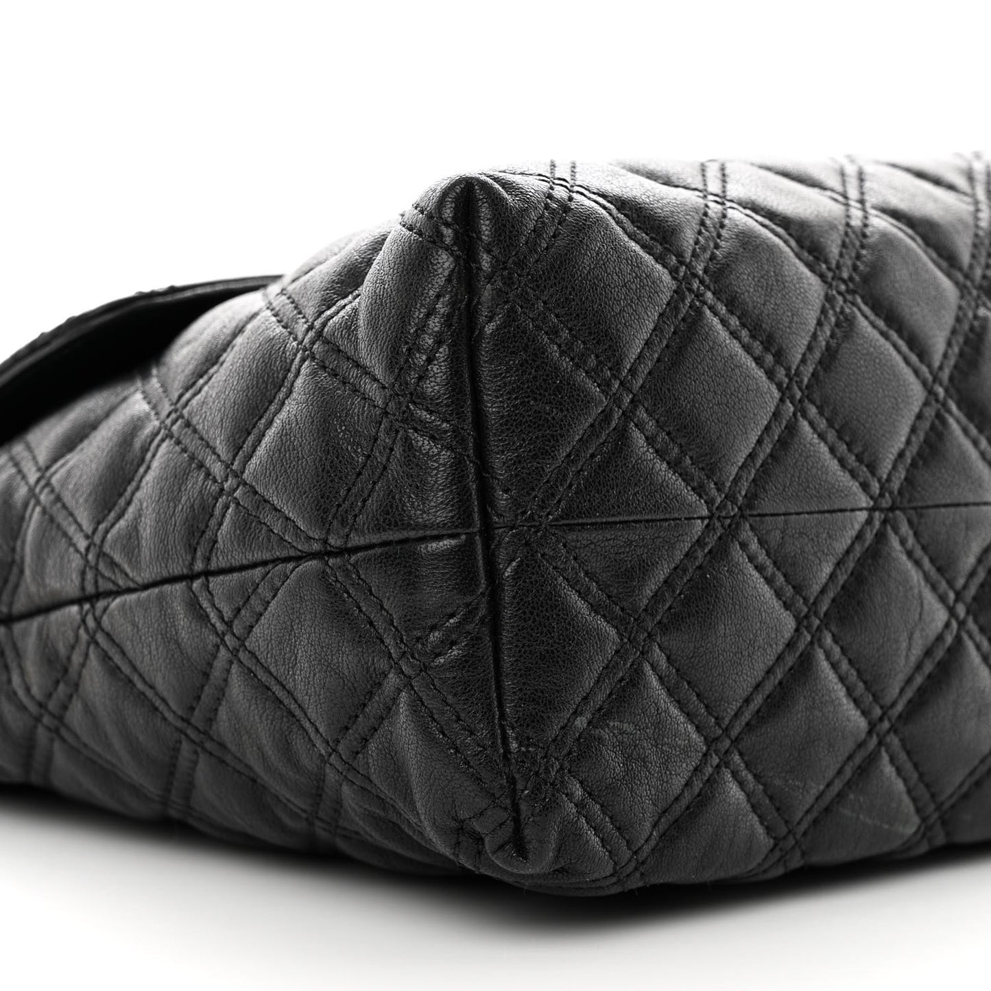 Lambskin Quilted The XL Single Flap Black