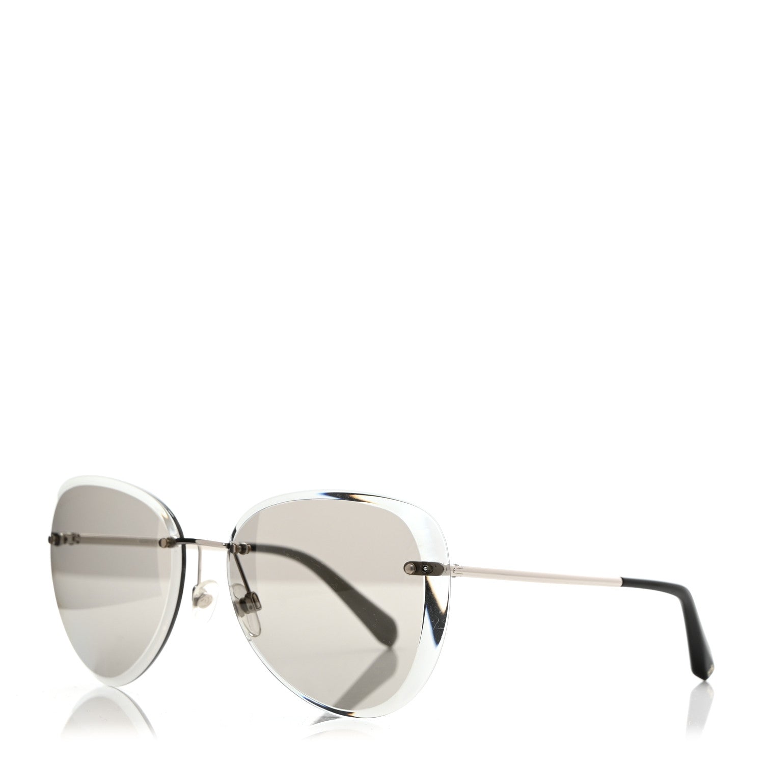 Chanel Metal Pilot Sunglasses 4239 Silver 1 of 6