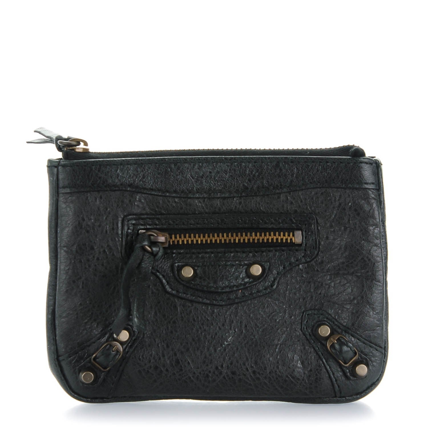 Balenciaga Agneau Classic Hardware M Porte-Monnaie Coin Purse Black 1 of 7