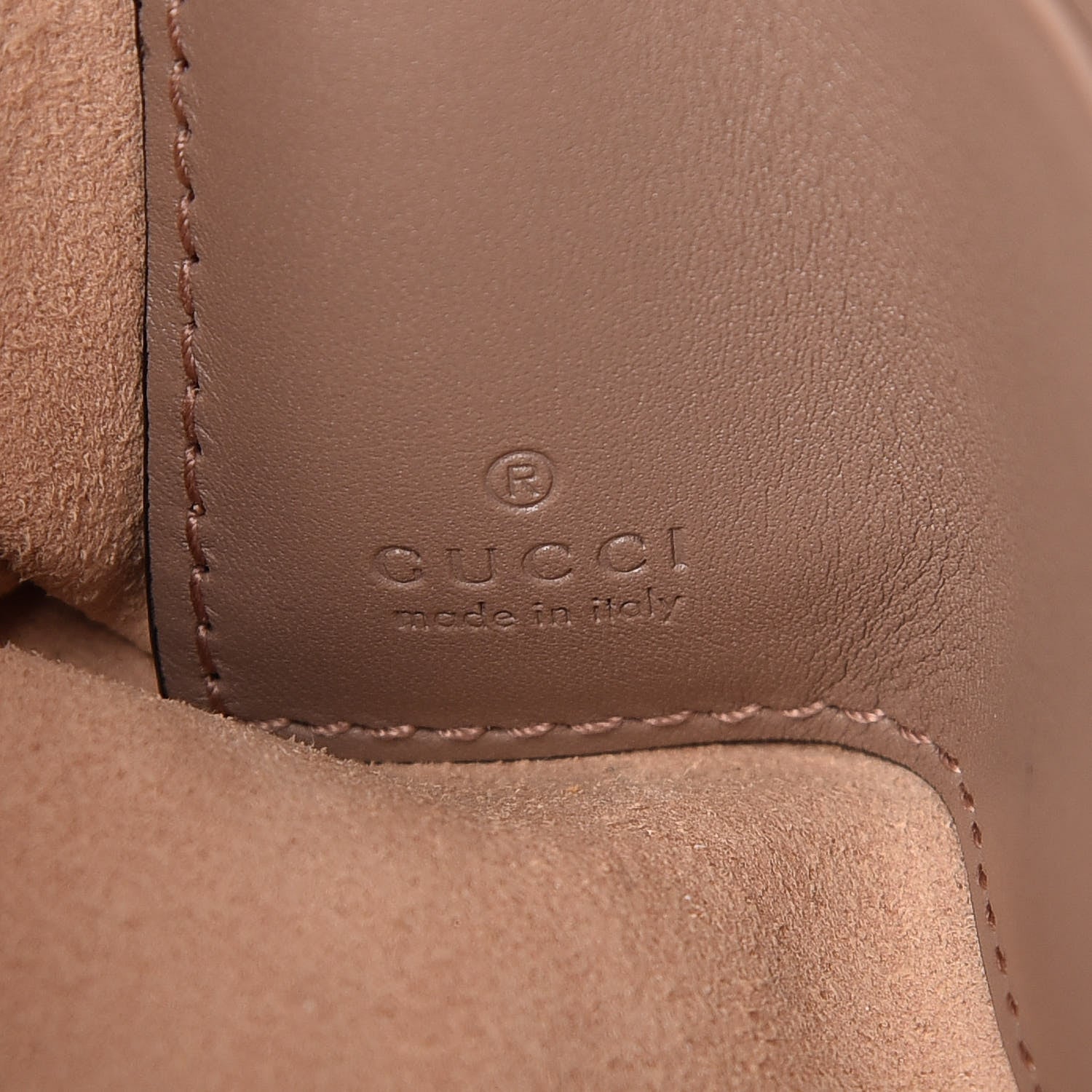 Gucci Calfskin Matelasse Mini GG Marmont Chain Bag Porcelain Rose 7 of 10