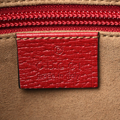 Gucci GG Supreme Monogram Tian Web Camera Bag Beige Multicolor Red 6 of 9