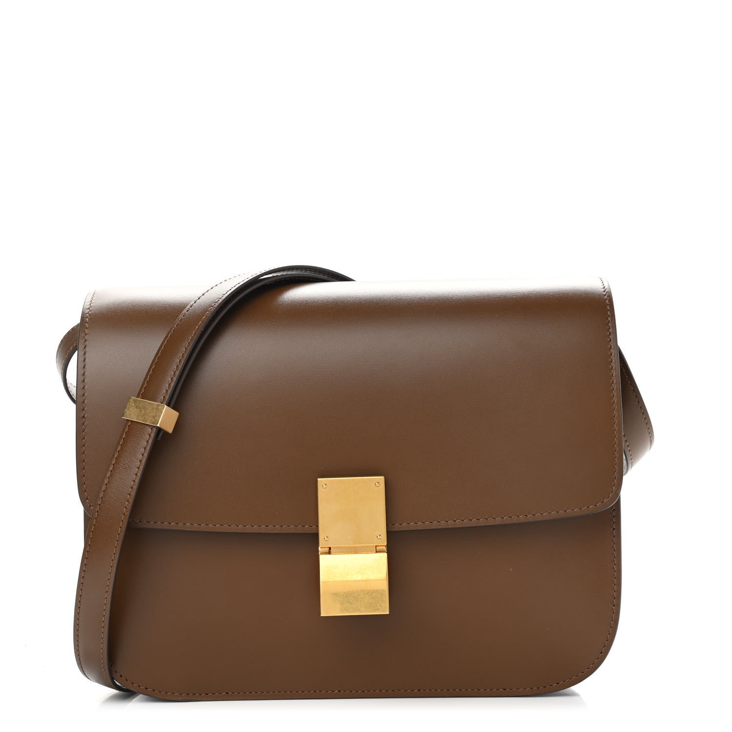 Celine Box Calfskin Medium Classic Box Flap Bag Camel 1 of 11